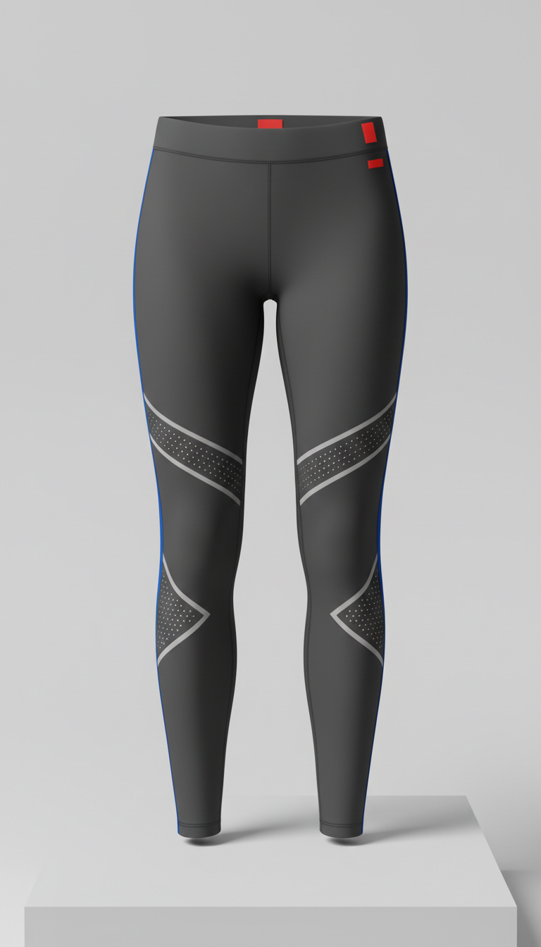 Laser-Cut Training Leggings with Stash Pocket