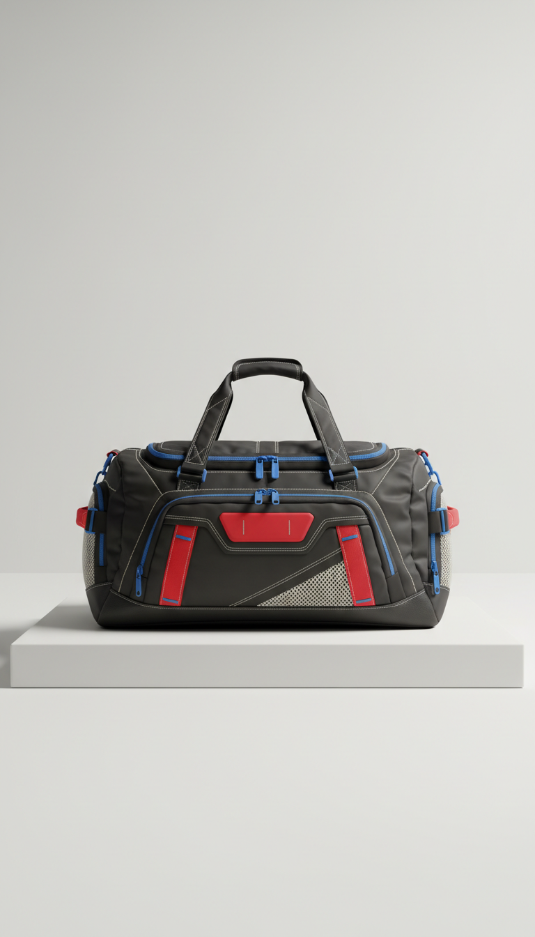 Technical Gym Duffel Bag with Modular Storage