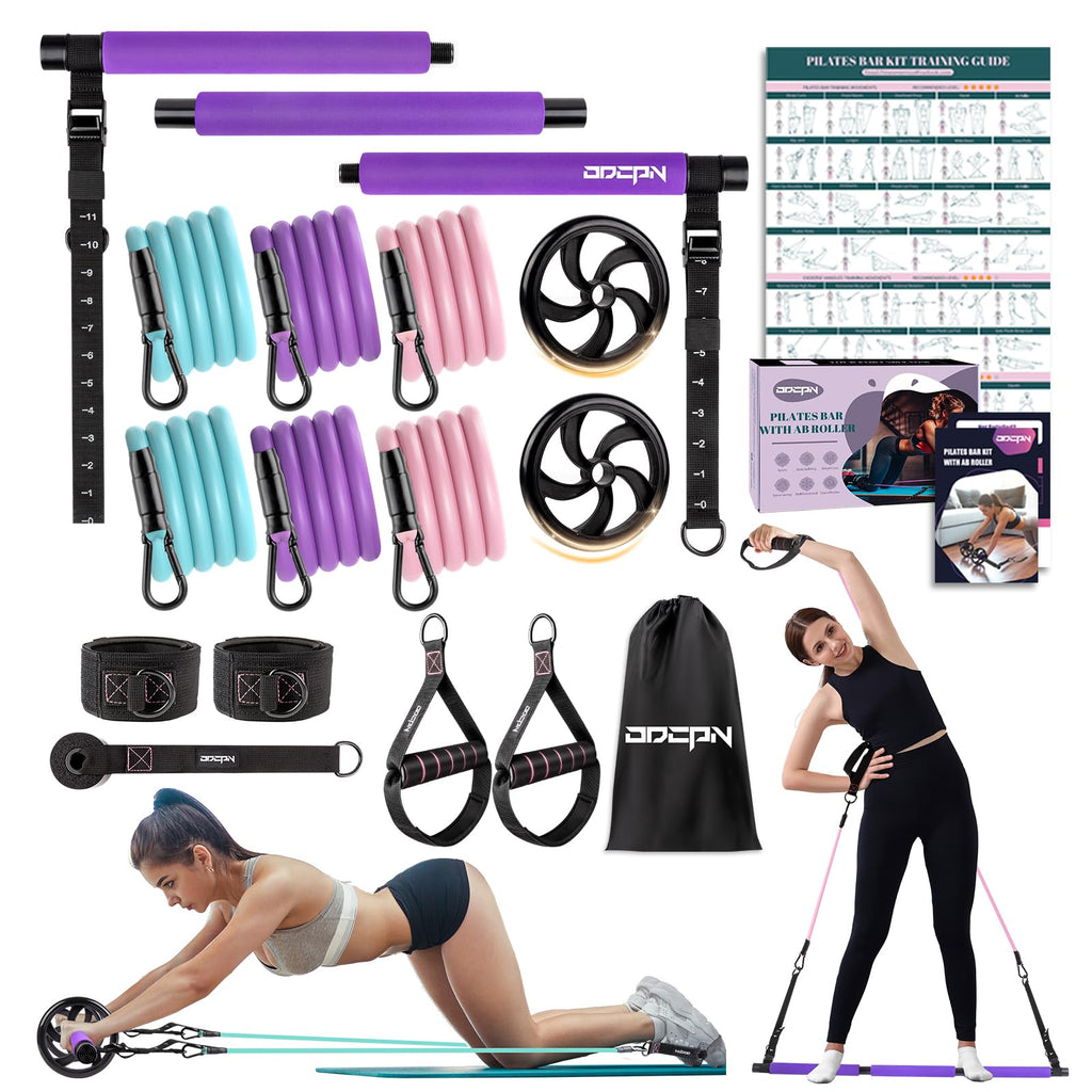 Pilates Bar Kit with Resistance Bands